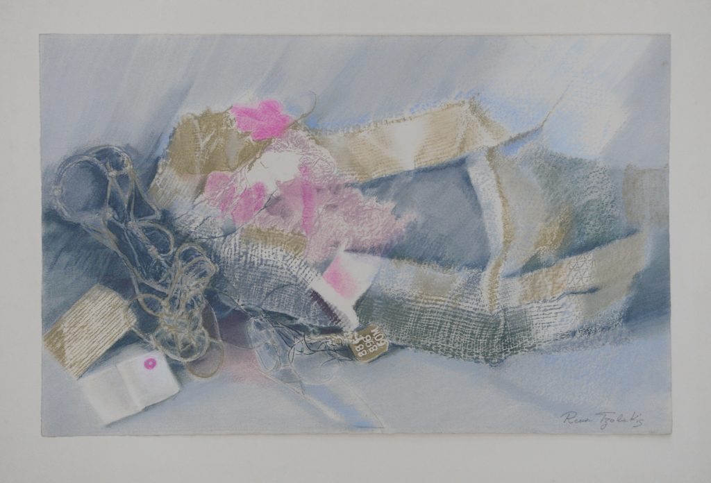 Rena TZOLAKIS, Arrivage inattendu, Pastel en relief, 44cmX70cm-Photo-GAB