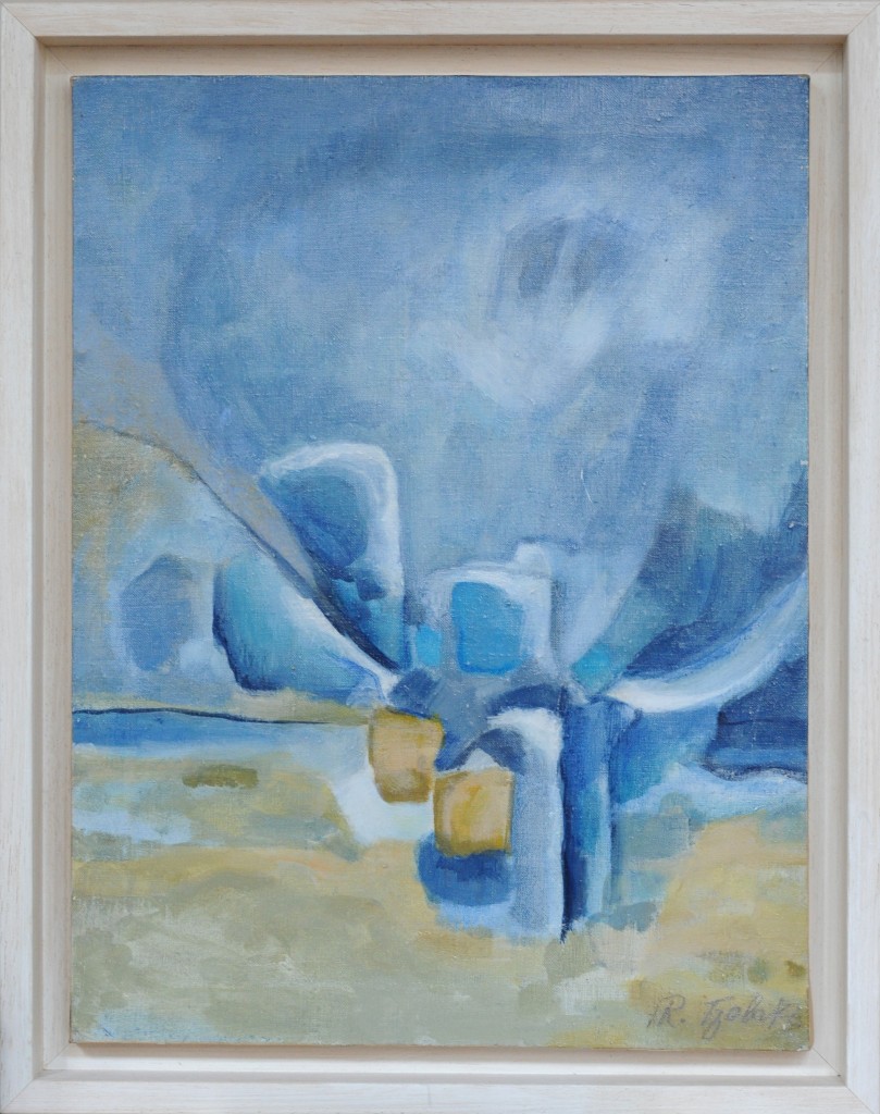 Rena-TZOLAKIS- Harmonie-en-Bleu-Huile-sur-toile-32X42cm-Photo-GAB